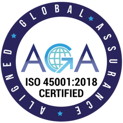 ISO 14001:2018 AGA – Global Assurance aligned certification badge