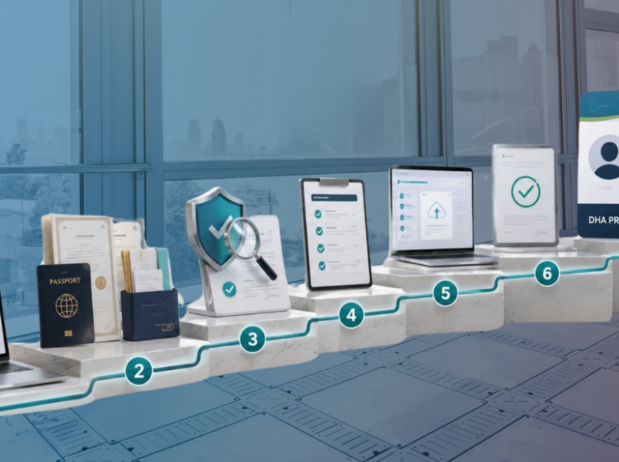 Step-by-Step DHA Health Licensing Application Workflow